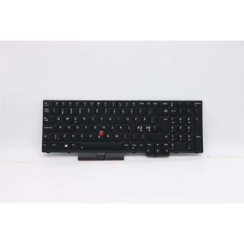 Teclado Lenovo 5N20V78033 NORDICO (QWERTY), Nordisk Tastatur ThinkPad T15 P15s G1 G2 P52 Retroiluminado Negro