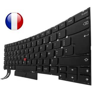 Teclado Lenovo SN20R66052 FRANCES (AZERTY) Clavier Français Thinkpad T490s T495s  Negro [Reacondicionado] Lenovo - 1