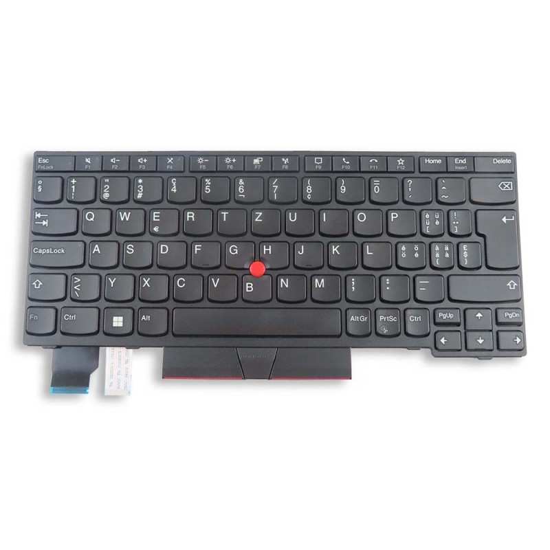 Teclado Lenovo 5N20V43167 SUECO FINÉS (QWERTY) Finska Svenska Tangentbord ThinkPad X13 G1 L13 L13 Yoga G2 Negro