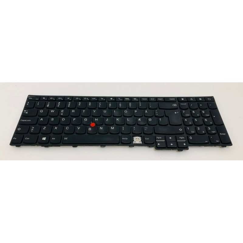 Teclado Lenovo 04Y2396 DANES (QWERTY), Dansk Tastatur ThinkPad W540 W541 W550 W550s T540 T540P T550 T560 P50s Retroiluminado Neg