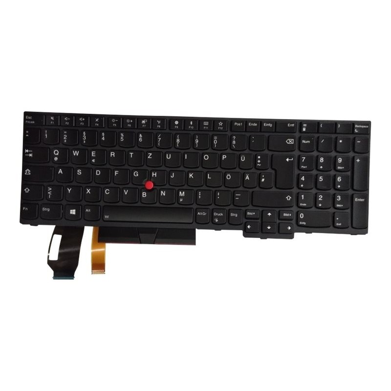 Teclado Lenovo 01YP772 ALEMÁN (QWERTZ), Deutsche Tastatur ThinkPad L580, E580, E585, T590, L590, E590, E595, P52, P53, P53S, P7