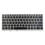 Teclado HP L13697-001 US (QWERTY), EliteBook 730 830 G5 G6 Plata [Reacondicionado Grado A]