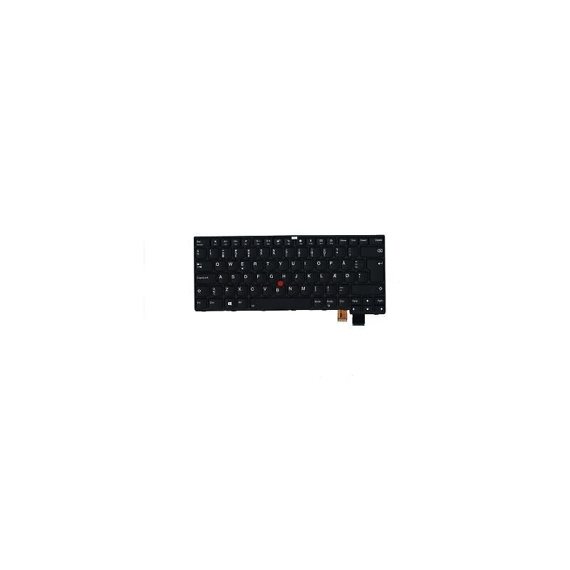 Teclado Lenovo 01EN691 DANES (QWERTY), ThinkPad T460s T470s  Negro [Reacondicionado Grado A]