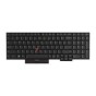 Teclado Lenovo 5N20V78130 SUIZO (QWERTZ), ThinkPad T15 P15s G2 P52 Retroiluminado Negro [Reacondicionado Grado A]
