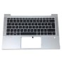 Teclado HP 6070B1843822 ITALIANO (QWERTY), Tastiera Italiana EliteBook 855 G7 G8 Plata [Reacondicionado Grado A]