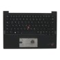 Teclado Lenovo SN20Z77420 NORDICO (QWERTY), ThinkPad X1 Carbon G9 Retroiluminado Negro [Reacondicionado Grado A]