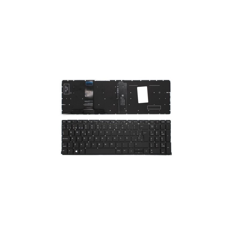 Teclado HP M05032-B31 INGLÉS EEUU (QWERTY), International English Keyboard USA Probook 450 455 650 G8 Plata