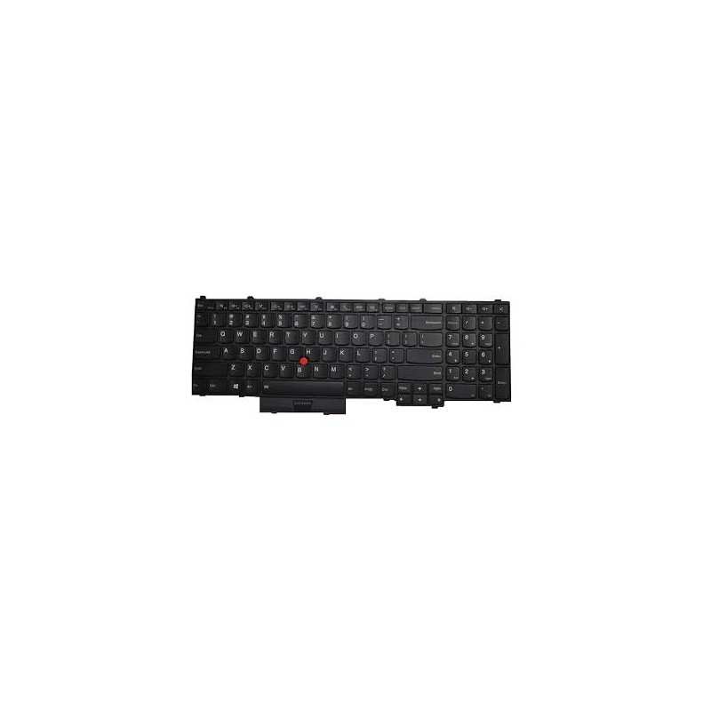 Teclado Lenovo 00PA370  INGLES EEUU (QWERTY), International English Keyboard USA ThinkPad P50 P70 Retroiluminado Negro