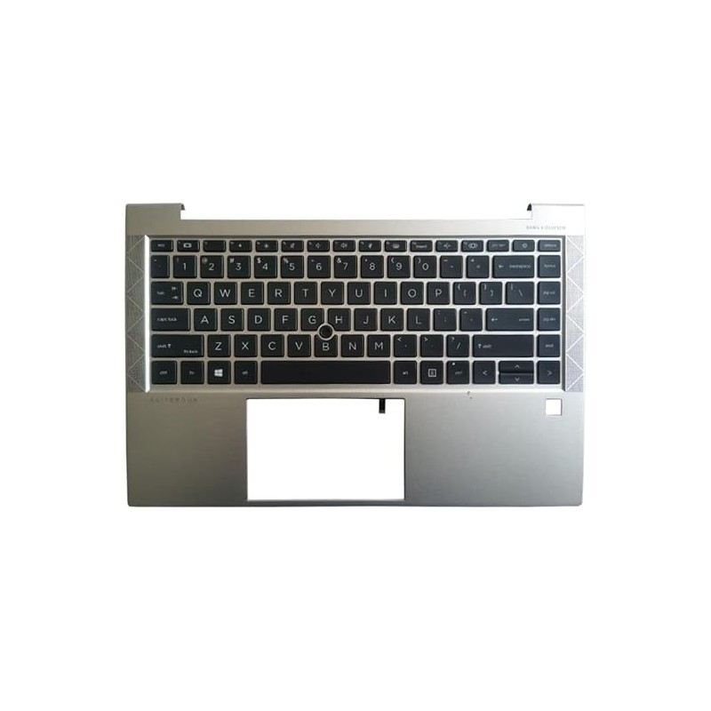 Teclado HP M15209-B31 INGLÉS EEUU (QWERTY), International English Keyboard USA EliteBook 840 745 G7 G8 Plata