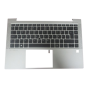 Teclado HP M36312-081 DANES (QWERTY), Dansk tastatur EliteBook 745 840 845 G7 G8 Plata [Reacondicionado Grado A]