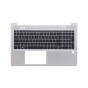 Teclado HP N43874-B31 Inglés EEUU (QWERTY), International English Keyboard Probook 450 455 G10 Retroiluminado Plata