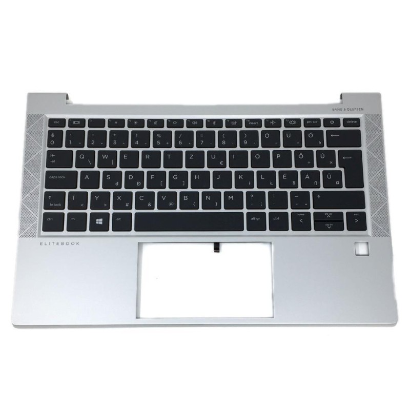 Teclado HP M46071-0O1 INGLÉS EEUU (QWERTY), International English Keyboard UK EliteBook 830 G7 Plata