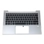 Teclado HP M46071-0O1 INGLÉS EEUU (QWERTY), International English Keyboard UK EliteBook 830 G7 Plata