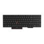 Teclado Lenovo 01HX228 INGLÉS (QWERTY), International English Keyboard ThinkPad T580 P52s Retroiluminado Negro