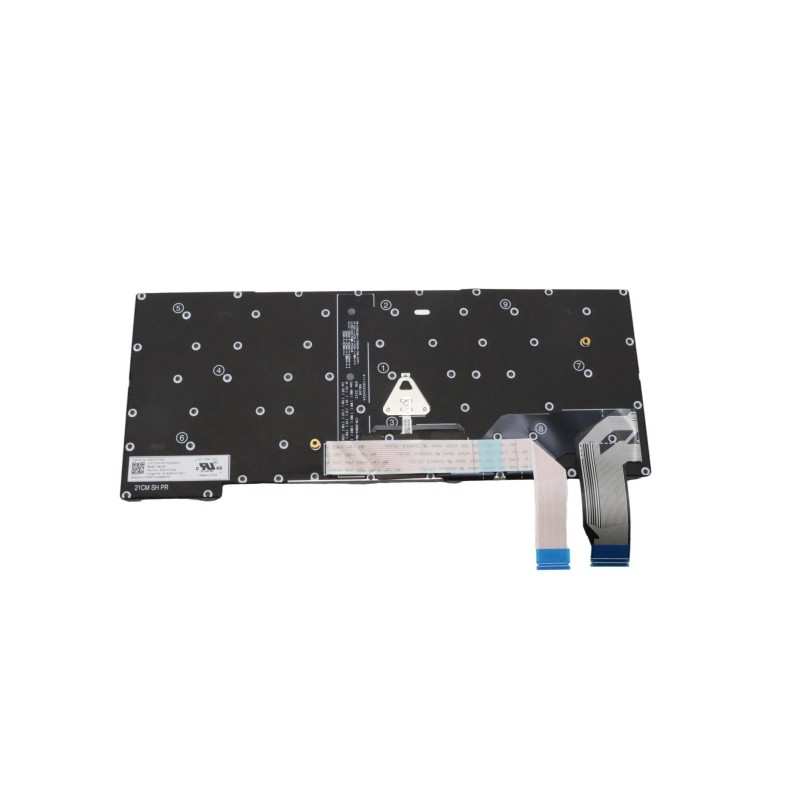 Teclado Lenovo 5N21H76850 INGLÉS UK (QWERTY), English Keyboard ThinkPad L13 G4, L13 Yoga G4, L13 Yoga G3, X13 G3 Retroiluminado
