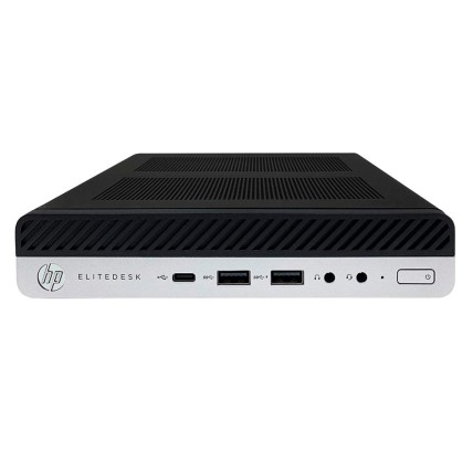 HP EliteDesk 800 G5 Mini i5-9500T, 16GB, 256GB-SSD, W11P COA VGA Port [Reacondicionado Grado A]