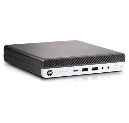 HP EliteDesk 800 G4 Mini i5-8500T, 16GB, 256GB-SSD, W11P COA Serial Port [Reacondicionado Grado A]