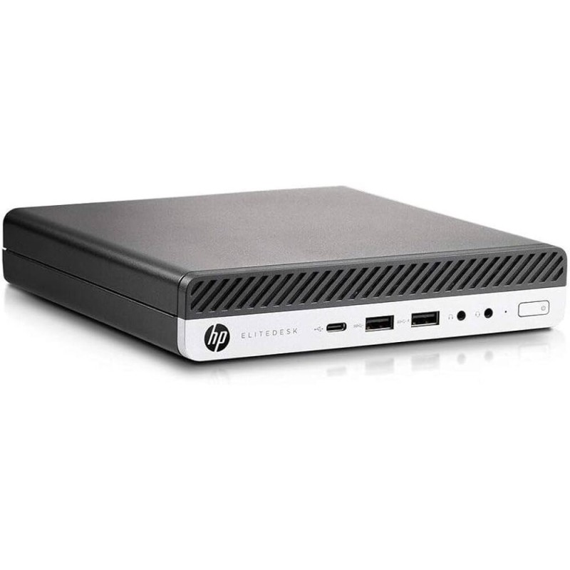 HP EliteDesk 800 G4 Mini i5-8600T, 16GB, 256GB-NVMe, W11P COA VGA Port [Reacondicionado Grado A]