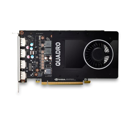 HP Nvidia Quadro P2200 5GB PCI-E x16 Quad Head FH 1280 CudaCores, 4xDP 1.4, X, Single Slot, 75Watt [Reacondicionado Grado A] HP 