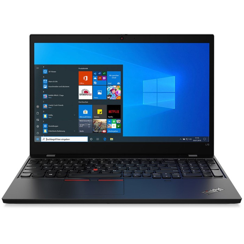 Lenovo ThinkPad L15 i5-10310U, 16GB, 256GB-NVMe, 15.6"FHD, W11P CMAR WLAN, BT, CAM, FPR [Reacondicionado Grado A]