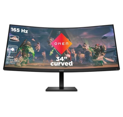 HP OMEN 34c 34'' WQHD 165Hz Curved Gaming Monitor [Demo] HP - 1