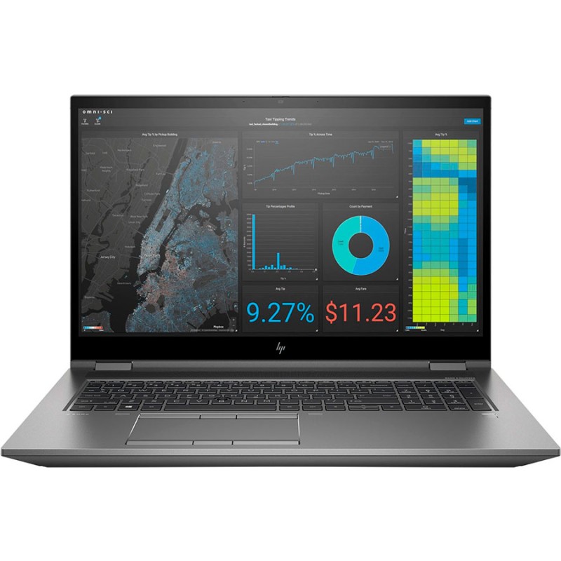 HP ZBook Fury 17 G8 i9-11950H, 64GB, 500GB, 17.3"W11P FHD, WLAN, BT, CAM, FPR, NVMe, RTX A3000, 2x32GB [Reacondicionado Grado A]