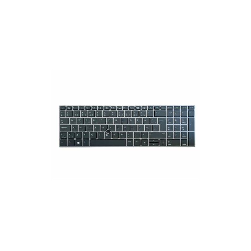 Teclado HP SN6174BL INGLES UK (QWERTY) ZBOOK 15 G5 Dualpoint Retroiluminado Negro [Reacondicionado Grado A]