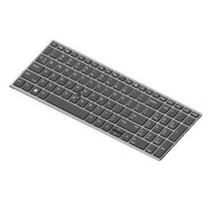 HP Teclado HP L11999-041 ALEMÁN (QWERTY) ELITEBOOK 850 G5 Dualpoint Retroiluminado Negro-1
