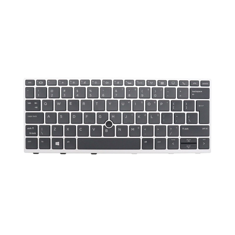 Teclado HP L07666-041 ALEMÁN (QWERTY) Deutsche Tastatur EliteBook 830 G5 Dualpoint Retroiluminado Negro