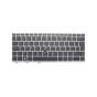 Teclado HP L07666-041 ALEMÁN (QWERTY) Deutsche Tastatur EliteBook 830 G5 Dualpoint Retroiluminado Negro