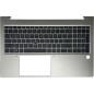 Teclado HP L89916-B31 INGLÉS EEUU (QWERTY), International English Keyboard USA EliteBook 850 855 G7 G8 Plata Palmrest