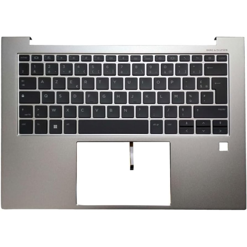 Teclado HP N45444-A41 FRANCÉS BELGA (AZERTY), Clavier Belge EliteBook 840 845 G9, PALMREST Plata [Reacondicionado Grado A]