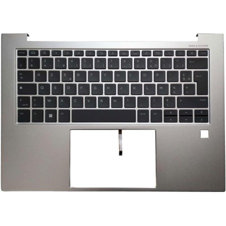Teclado HP N45444-A41 FRANCÉS BELGA (AZERTY), Clavier Belge EliteBook 840 845 G9, PALMREST Plata [Reacondicionado Grado A] HP - 
