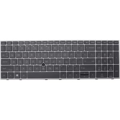 Teclado HP L97968-B31, L97967-001, M17094-001 INGLÉS EEUU (QWERTY), International English Keyboard USA ZBooK Fury 15 G7 G8 Gris 