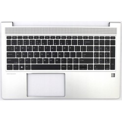Teclado HP M05033-B31, SN6195BL INGLÉS EEUU (QWERTY), International English Keyboard USA EliteBook 650 G9 Plata Palmrest HP - 1