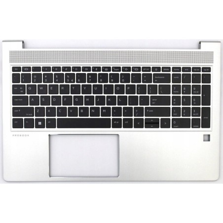 Teclado HP M05033-B31, SN6195BL INGLÉS EEUU (QWERTY), International English Keyboard USA EliteBook 650 G9 Plata Palmrest HP - 1