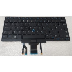 Teclado Dell 0W93F7 INGLES UK (QWERTY), English Keyboard UK E5450 E5470 5480 5490 E7450 E7470 7480 7490 Negro Retroiluminado Del