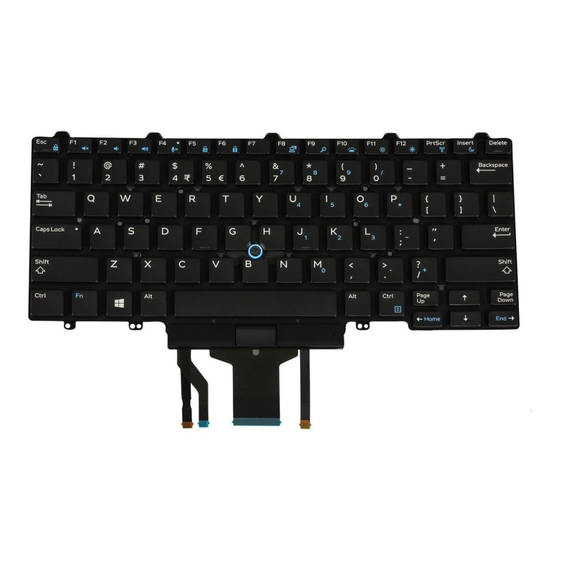 Teclado Dell 0F2X80 INGLES EEUU (QWERTY), International English Keyboard USA Latitude E7450 E7470 E5450 E5470 E4590, Retroilumin