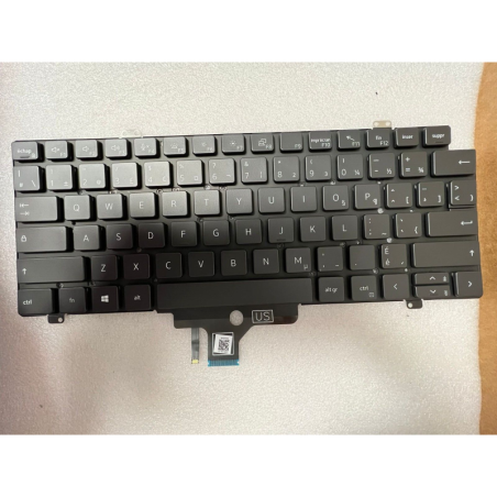 Teclado Dell 0D2VKW FRANCES CANADIENSE (QWERTY), Clavier Franco-Canadien Latitude 7410 7420 5420 Negro Retroiluminado Dell - 1