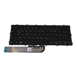 Teclado Dell 0JWPXC ALEMAN (QWERTZ), Deutsche Tastatur Latitude 3400 3310 5480 5488 5485 5580 5585 7586 Negro Retroiluminado Del