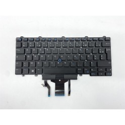 Teclado Dell 0C5YKV FRANCES (AZERTY), Clavier Français Latitude E5450 5450 E5470 E7450 E7470 5480 7480 Negro Retroiluminado Dell
