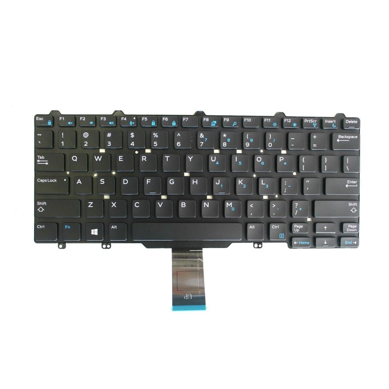 Teclado Dell 0VW71F INGLES INTERNACIONAL EEUU (QWERTY), International English Keyboard USA Latitude E5250 5250 E5270 E7250 7250 