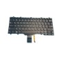 Teclado Dell 0XTFW1 ÁRABE (QWERTY), Latitude E5250 E5270 E7250 E7270 Negro Retroiluminado [Reacondicionado Grado A]