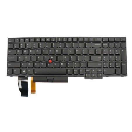 Teclado Lenovo 5N20V77963, 01YP600, 01YP760 INGLÉS EEUU (QWERTY), International English Keyboard USA ThinkPad E580 L580 P52 P72 