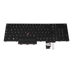 Teclado Lenovo 5N21B44413 ALEMÁN (QWERTZ), Deutsche Tastatur ThinkPad T15G GEN 2 Retroiluminado Negro Lenovo - 1