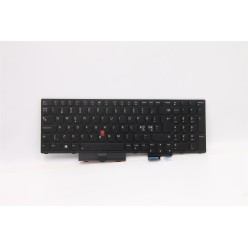 Teclado Lenovo 5N21B44399, 5N20Z74856, 5N21B44436 NORDICO (QWERTY), Nordisk Tastatur ThinkPad P15 P17 G2 Retroiluminado Negro Le