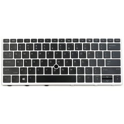 Teclado HP V162726DS1 US (QWERTY), International English Keyboard USA EliteBook 730 830 G5 G6 Retroiluminado Plata HP - 1