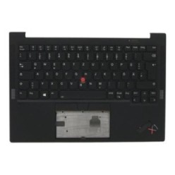 Teclado Lenovo SN20Z77420, SN20Z77395, SN20Z77396, SN20Z77356  NORDICO (QWERTY), ThinkPad X1 Carbon G9 Retroiluminado Negro Palm