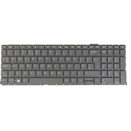 Teclado HP N01934-B31 INGLES EEUU (QWERTY), International English Keyboard 450 455 G9 Plata [Reacondicionado Grado A] HP - 1