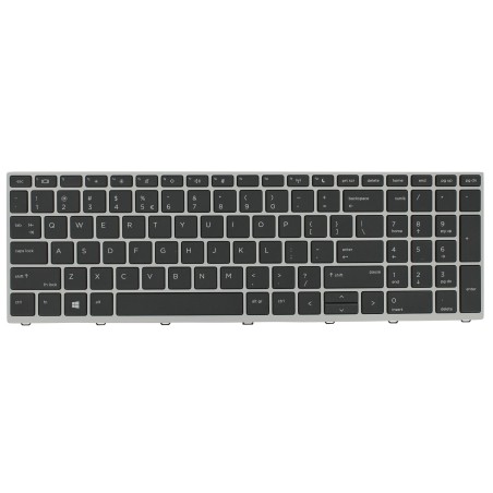Teclado HP L09594-B31 Inglés EEUU (QWERTY), International English Keyboard Probook 650 G4 Plata [Reacondicionado Grado A] HP - 1